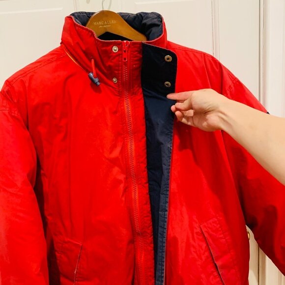 VTG Tommy Hilfiger Down Jacket Puffer Mens Large 90s - Picture 13 of 14